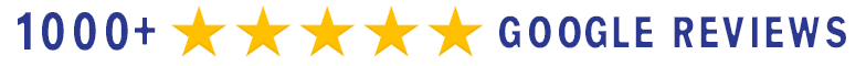 1000+ 5-star Google Reviews logo