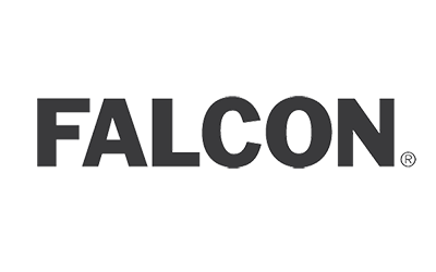 The official logo of Falcon locks.