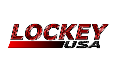 The official logo of Lockey USA, manufacturer of digital door locks.