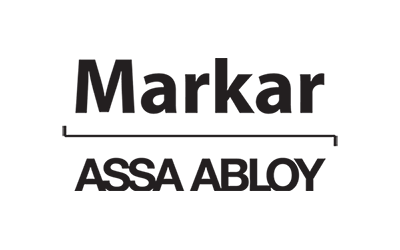 The official logo of Markar of the Assa Abloy group.
