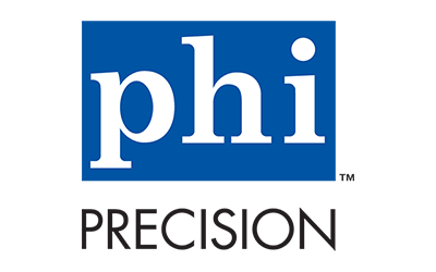 The official logo of phi PRECISION, a locksmith hardware company used by Snap N Crack of Columbus, OH.