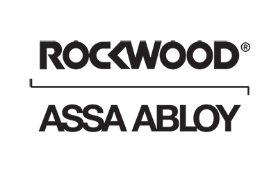 The official logo of Rockwood ASSA ABLOY, a locksmith hardware company used by Snap N Crack of Columbus, OH.