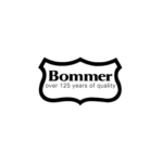 The official logo of Bommer, a company that makes hinges for doors. The official logo of Bommer, a company that makes hinges for doors.