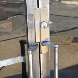 commercial-grade latch guard